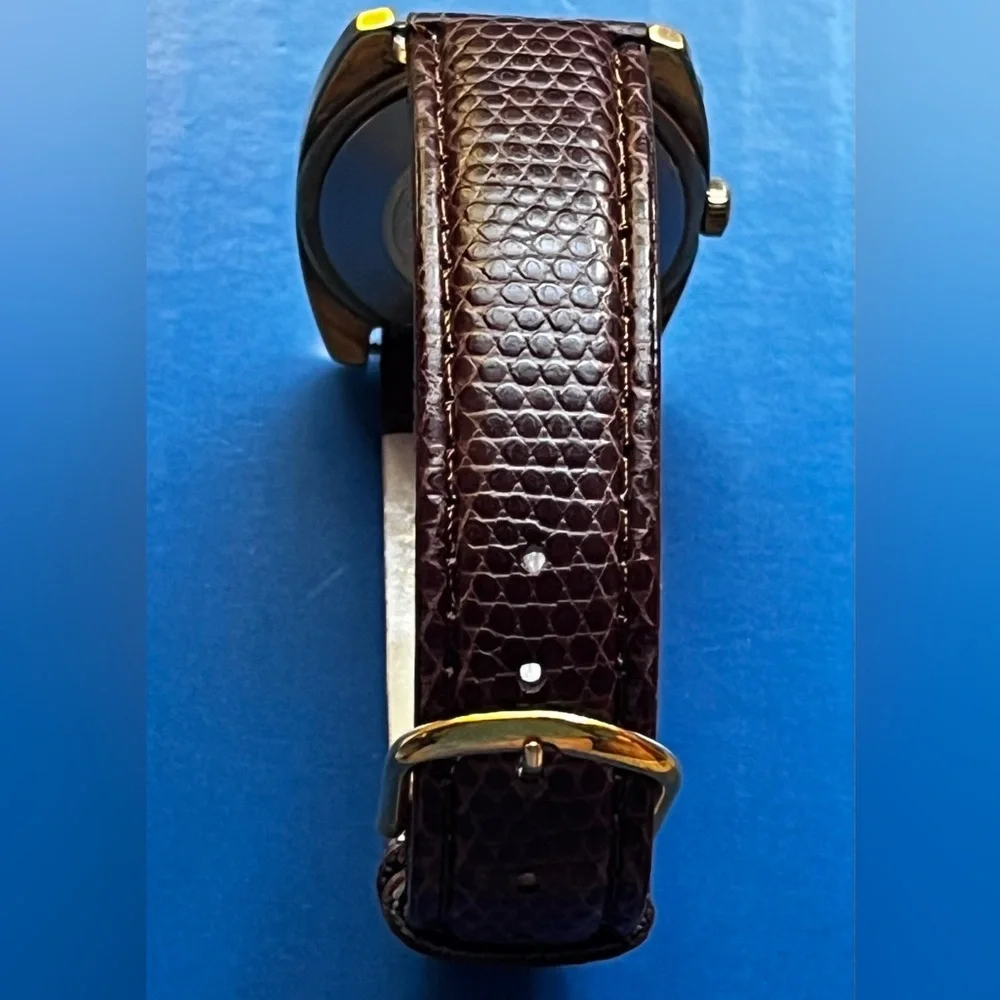 Timex Vintage Sprite Tigers Eye Face Date Manual Watch